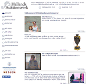 Tablet Screenshot of hallandsauktionsverk.se